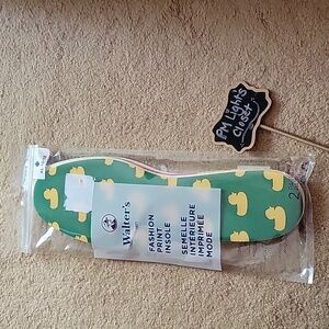 Walter's 1896 Fashion Print Insole New Set of 2 ducks color block